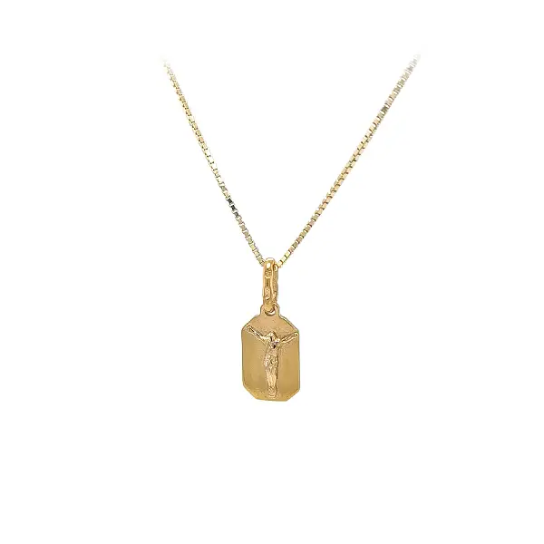 Zlatý přívěsek s motivem Ježíše Krista