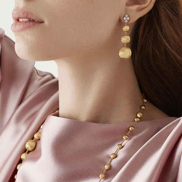 Zlaté náušnice Marco Bicego Africa OB1881 B YW Q6