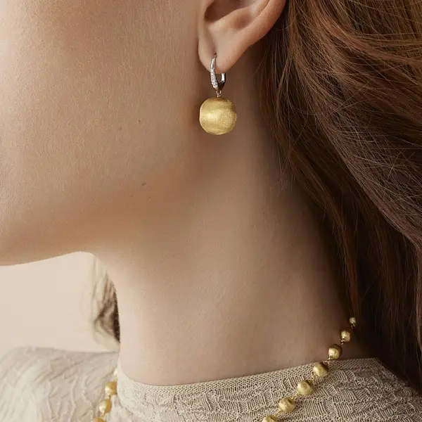 Zlaté Náušnice Marco Bicego Africa OB1884-M B YW Q6