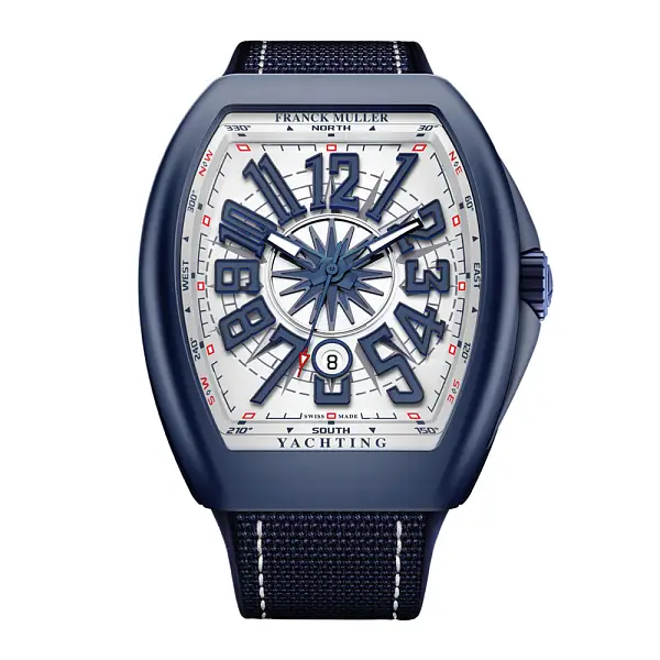 Franck Muller Vanguard Yachting Ceramic V 45 SC DT YACHT CR BL (BL)