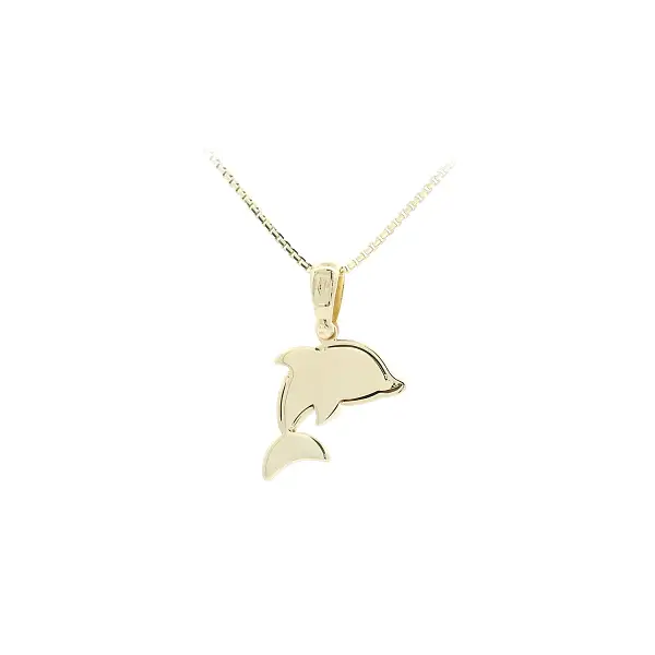 Zlatý Přívěsek Delfín