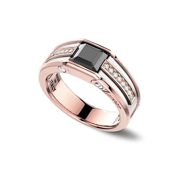 Zlatý prsten Zancan Couture Sapphire UA027BR-DIA