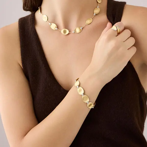 Zlatý náramek Marco Bicego Lunaria Diamonds BB2893_B YW Q6