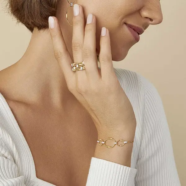 Gold Ring Marco Bicego Marrakech Onde AG340_B YW M5