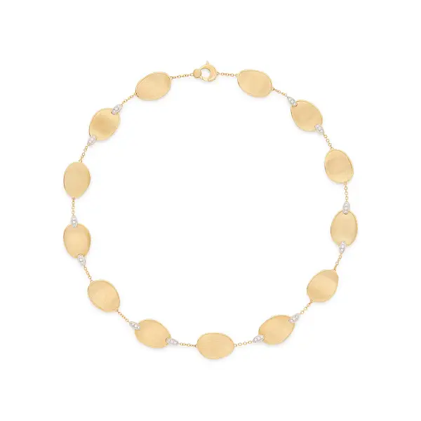 Gold Necklace Marco Bicego Lunaria Diamonds CB2099_B YW Q6