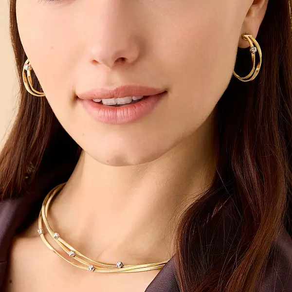 Zlaté náušnice Marco Bicego Marrakech OG335_B8 YW M5