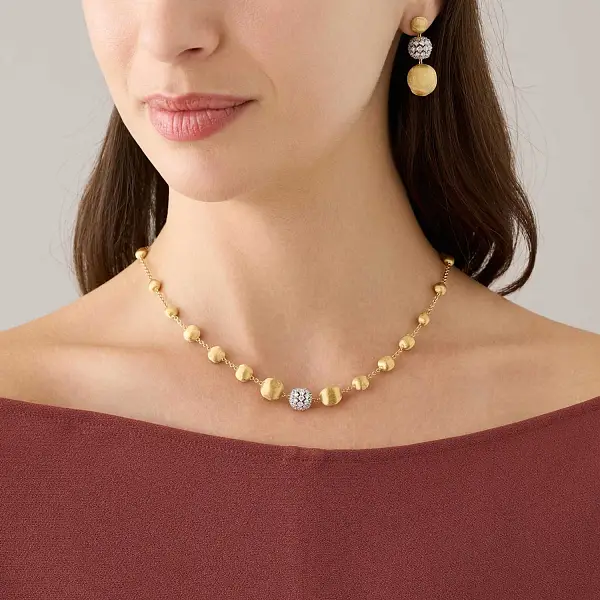 Zlatý náhrdelník Marco Bicego Africa Alta CB2899_B2 YW Q6