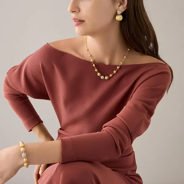 Zlatý náhrdelník Marco Bicego Africa Alta CB2899_B2 YW Q6