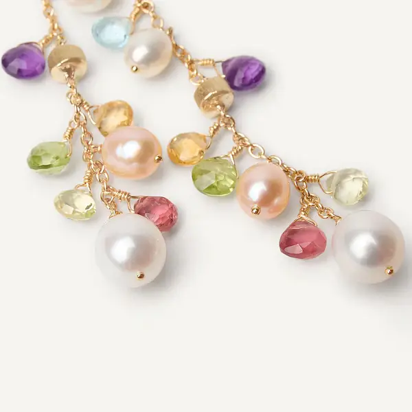 Zlaté náušnice Marco Bicego Paradise OB1779 MIX114 Y