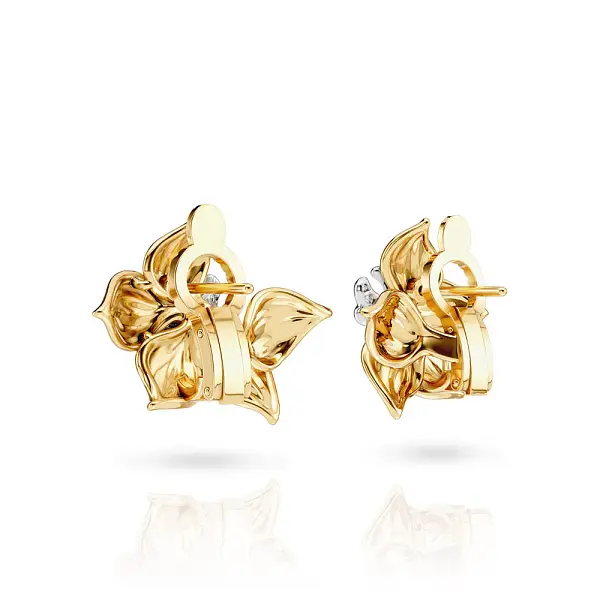 Náušnice Carrera y Carrera Orquideas Maxi