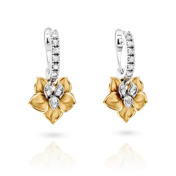 Náušnice Carrera y Carrera Orquideas Long