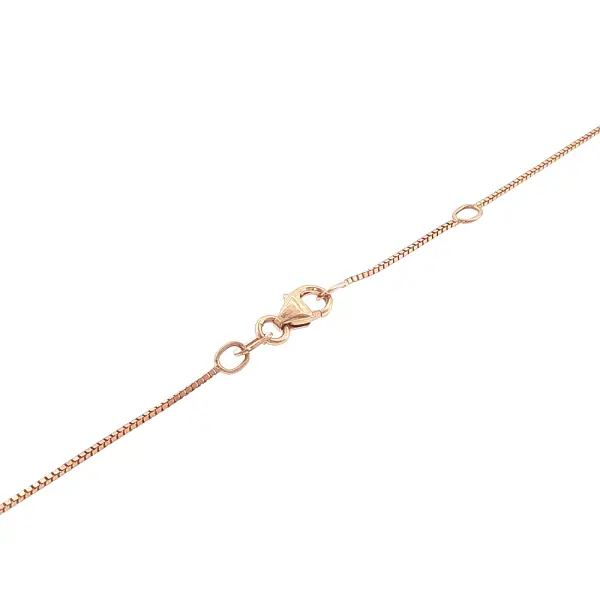 Elegant rose gold necklace with butterfly and zircon stones