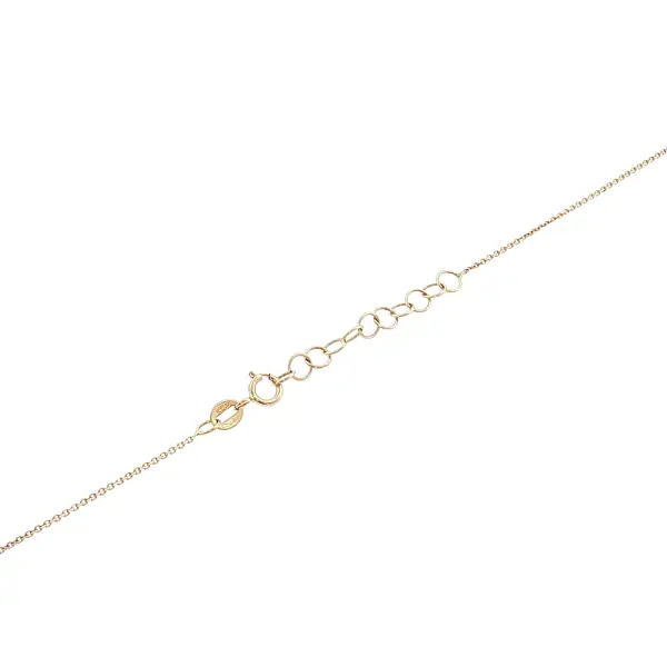 Gold necklace with a delicate solitaire zircon
