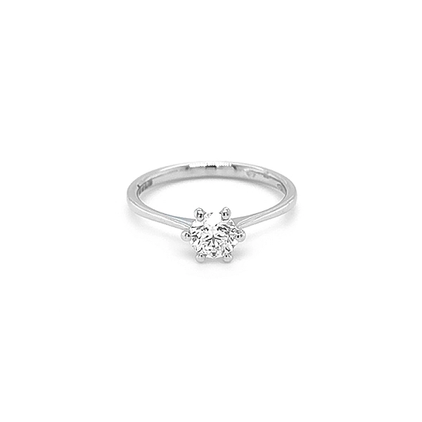Gold Engagement Ring with Diamond