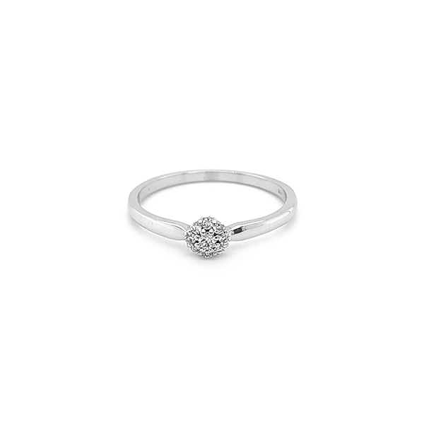 Zlatý Zásnubní Prsten s Diamanty
