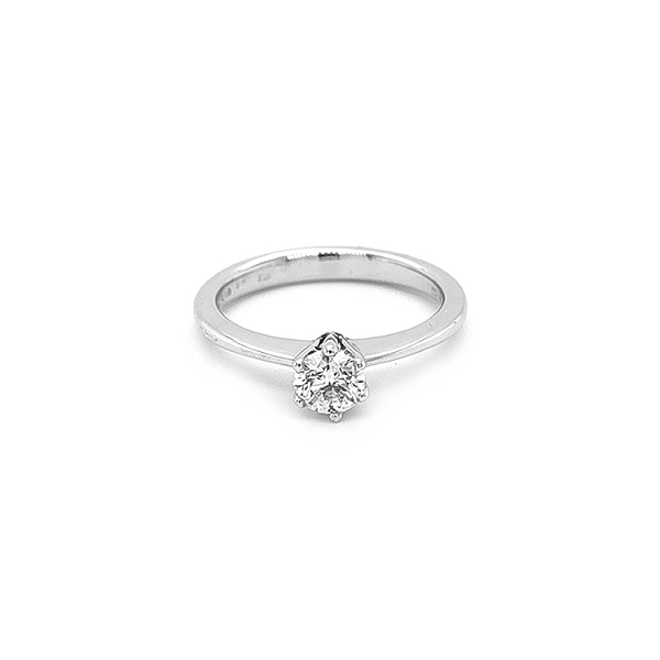 Gold Engagement Ring with Diamond