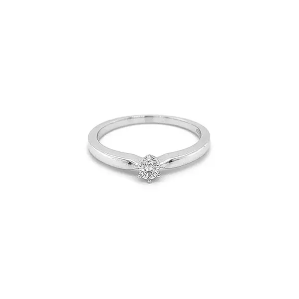 Zlatý Zásnubní Prsten s Diamantem