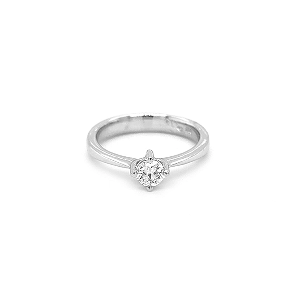 Gold Engagement Ring with Diamond