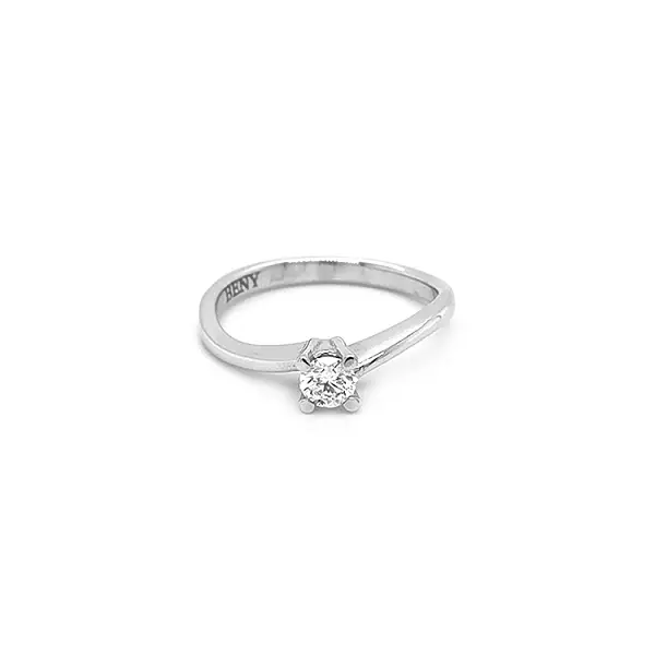 Zlatý Zásnubní Prsten s Diamantem