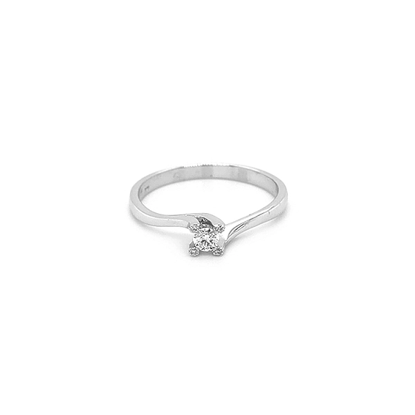 Zlatý Zásnubní Prsten s Diamanty