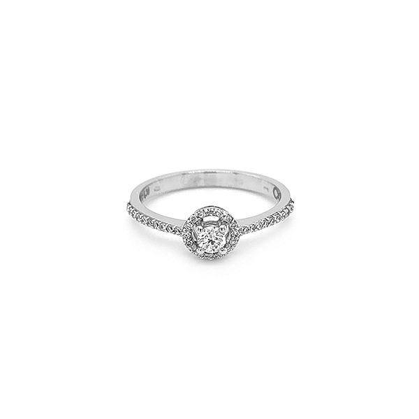 Zlatý Zásnubní Prsten s Diamanty