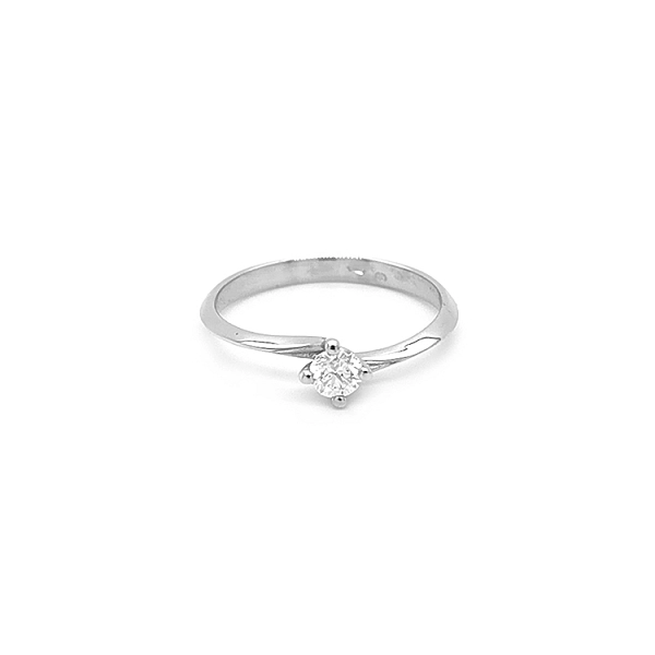 Gold Engagement Ring with Diamond