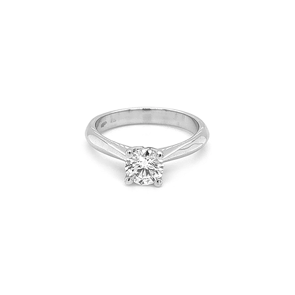 Gold Engagement Ring with Diamond