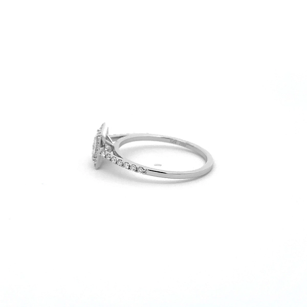 Gold Engagement Ring with Diamonds