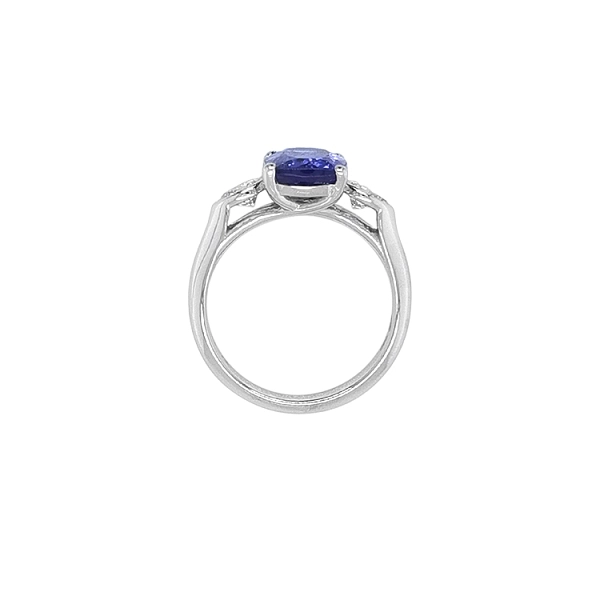 Zlatý Prsten s Tanzanitem a Diamanty