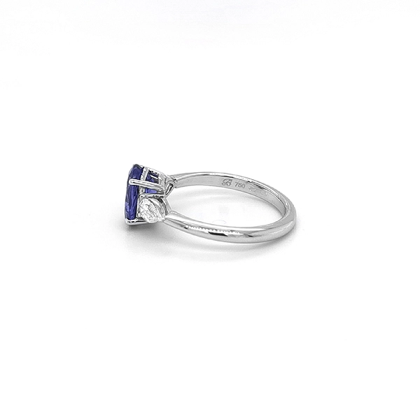 Zlatý Prsten s Tanzanitem a Diamanty