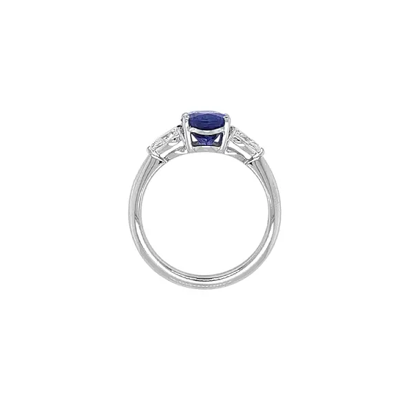 Zlatý Prsten s Tanzanitem a Diamanty