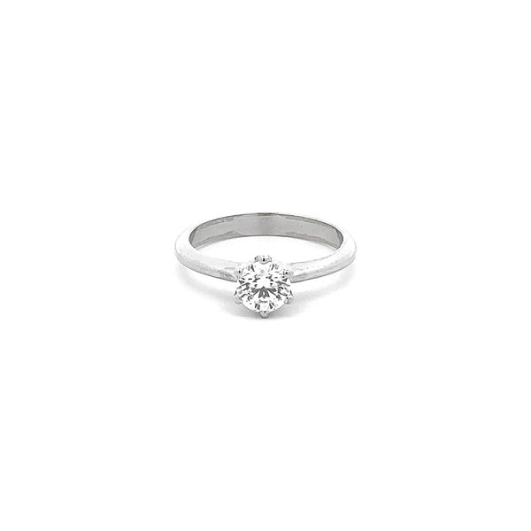 Gold Engagement Ring with Diamond