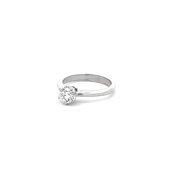 Gold Engagement Ring with Diamond