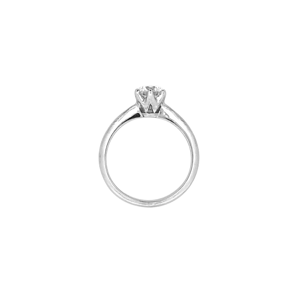 Gold Engagement Ring with Diamond