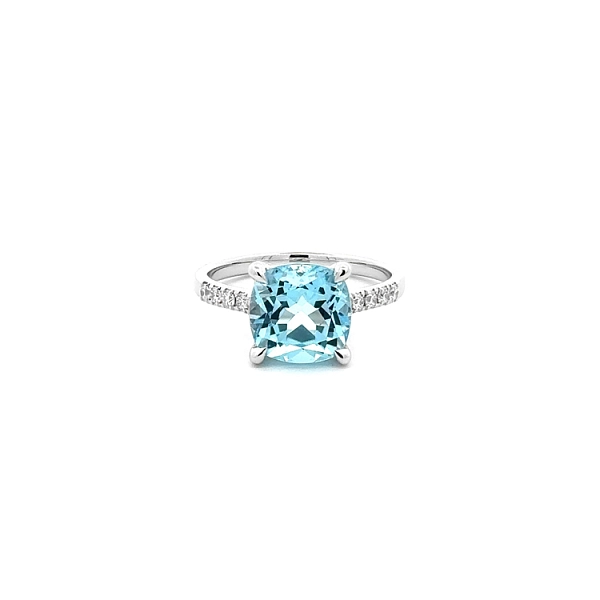 Zlatý Prsten Topaz a Diamanty