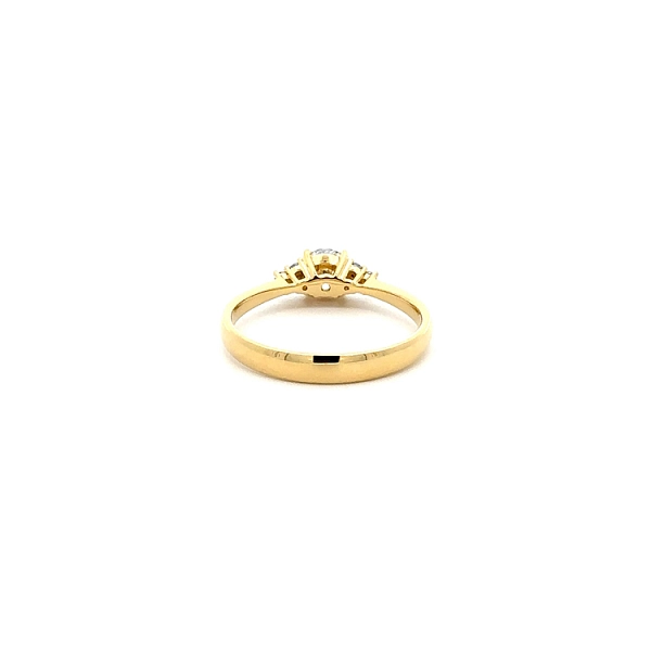 Zlatý Zásnubní Prsten s Diamanty