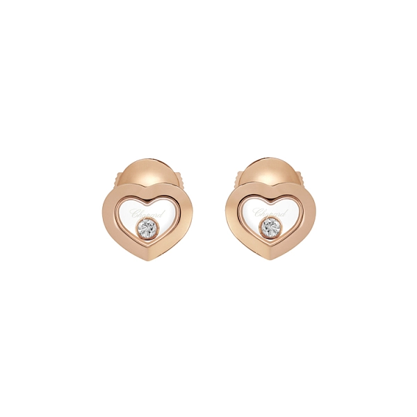 Gold Earrings Chopard Happy Diamonds 83A054-5001