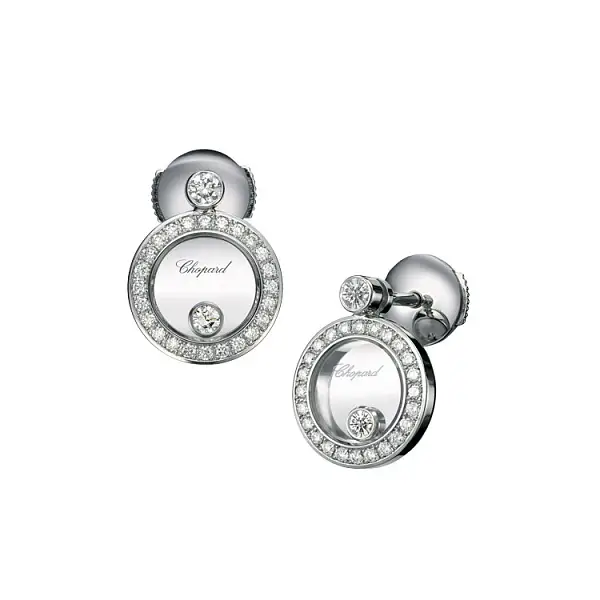Zlaté Náušnice Chopard Happy Diamonds 833957-1301