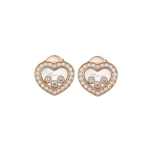 Zlaté Náušnice Chopard Happy Diamonds 83A611-5201