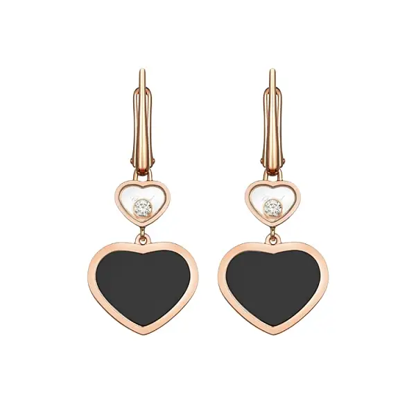 Zlaté Náušnice Chopard Happy Hearts 837482-5210