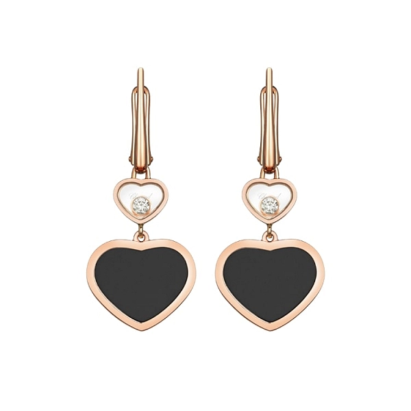 Gold Earrings Chopard Happy Hearts 837482-5210