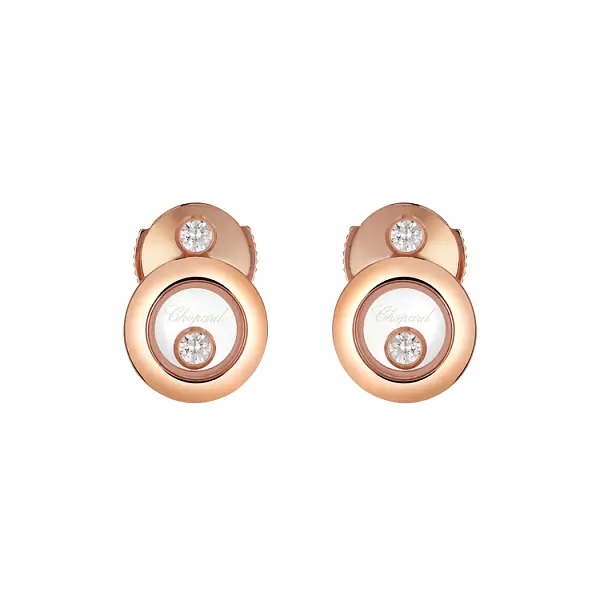 Zlaté Náušnice Chopard Happy Diamonds 833957-5201