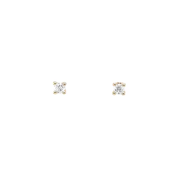 Zlaté Náušnice s Diamanty