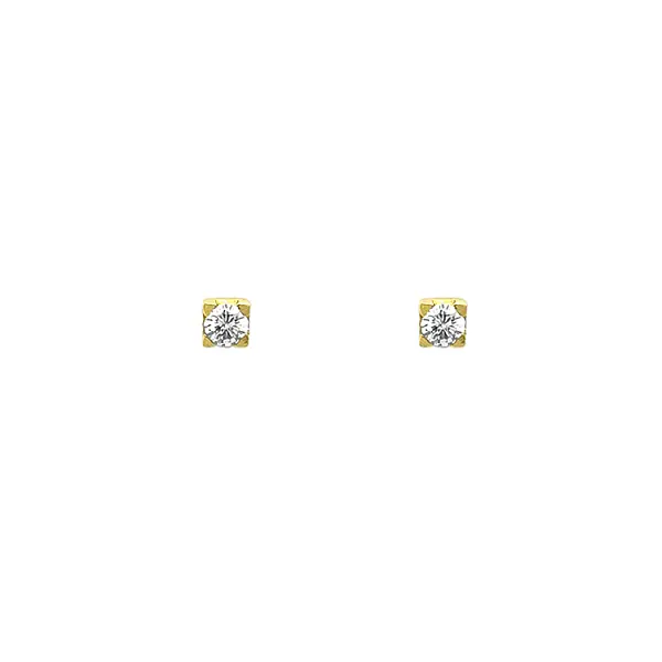 Zlaté Náušnice s Diamanty