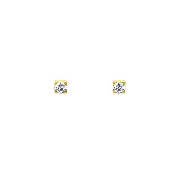 Zlaté Náušnice s Diamanty
