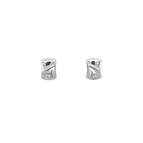 Gold Earrings with Diamonds