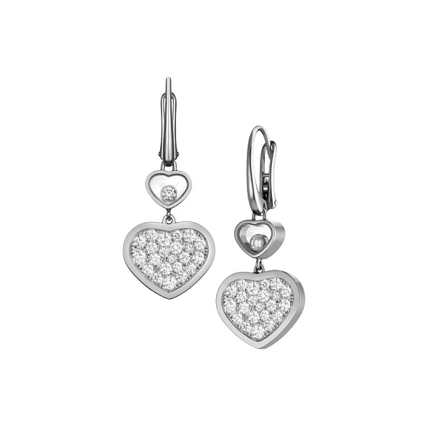 Zlaté Náušnice Chopard Happy Hearts 837482-1009