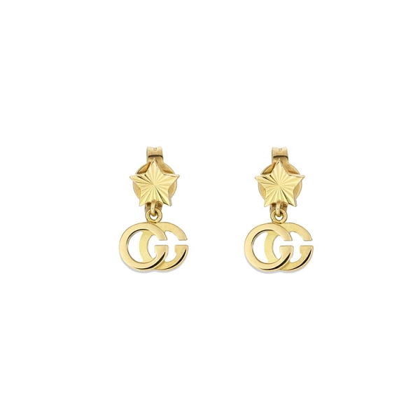 Zlaté Náušnice Gucci GG Runing Star YBD64860400100U