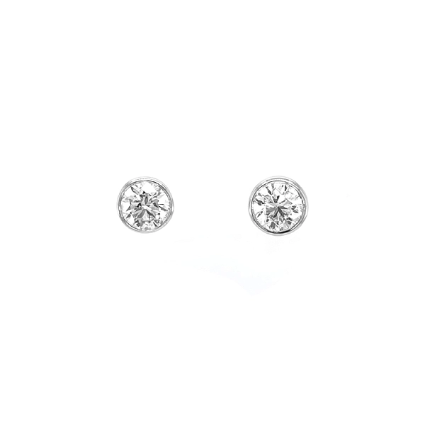 Gold Pecky Earrings with Diamonds