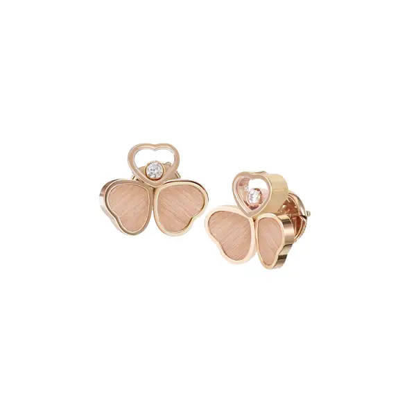 Zlaté Náušnice Chopard Happy Hearts 83A083-5701